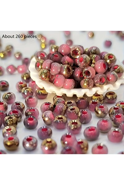 Choice5 4mm 4 DIY handmade jewelry materials with round beads, colorful beadi...