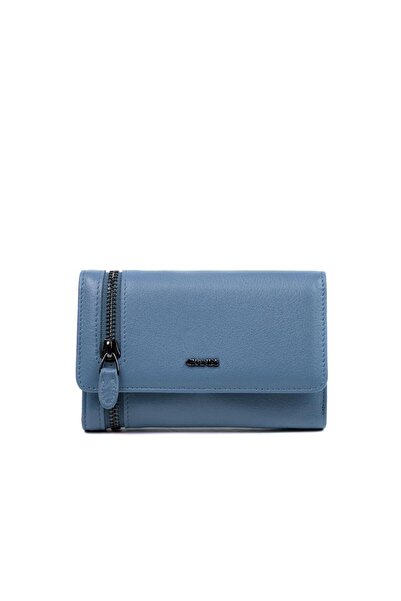 Grande محفظة نسائية من الجلد الطبيعي متوسطة الحجم مصنوعة من الجلد الأصلي