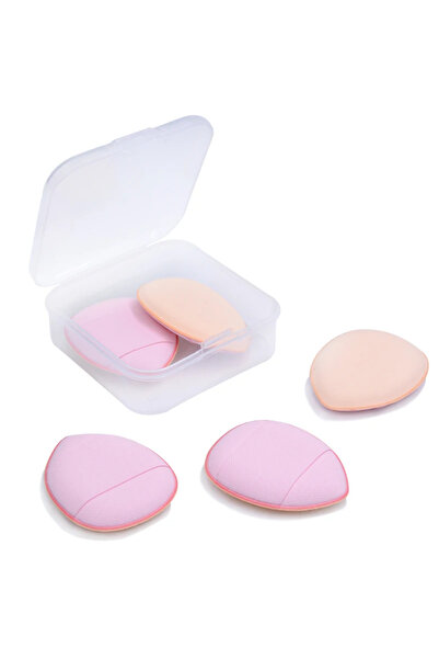 Choice3 5 وردي في علبة 5/10 قطع صغيرة من إسفنجة بودرة الأساس الصغيرة ذات الوس...