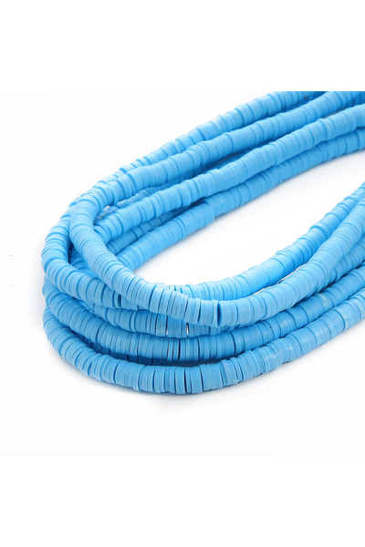 Choice35 6mm Turquoise 6mm 350Pcs Handmade Flat Round Polymer Clay Beads Chip...