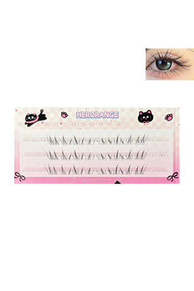 choice2 3 Rows Glues 3/6/10 Rows Dense Fluffy Cat Eyes Comic Fake Lower Lashe...