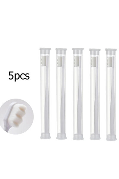 Choice7 5 قطع - فرشاة أسنان وايت ويف 5/10 قطع فائقة النعومة بشعيرات نانوية مل...