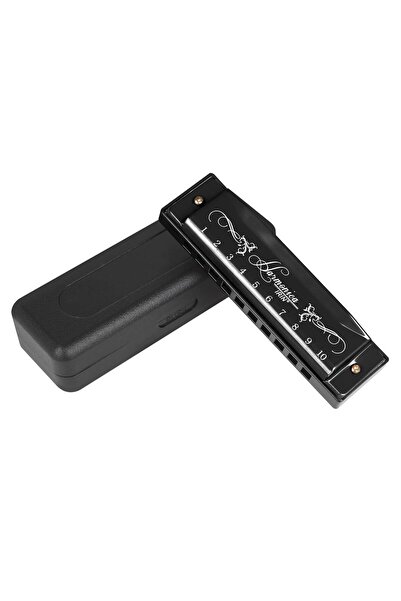 Choice1 black IRIN 10 Hole Harmonica Colorful C Key Harmonica Woodwind Instru...