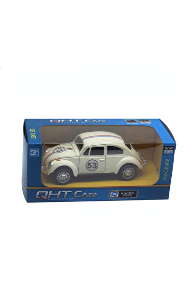 Choice4 سيارة فولكس فاجن بيتل بيضاء اللون، بمقياس 1:32، مصنوعة من سبيكة معدني...