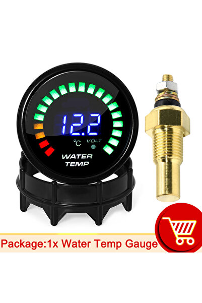 Choice1 water temp gauge AD 52MM Water Temperature Meter 20 LED Digital Displ...