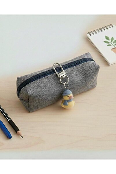 Winy Concept Mavi Şapkalı Tüylü Ördek Peluş Anahtarlık - Çanta Aksesuarı, Ana...