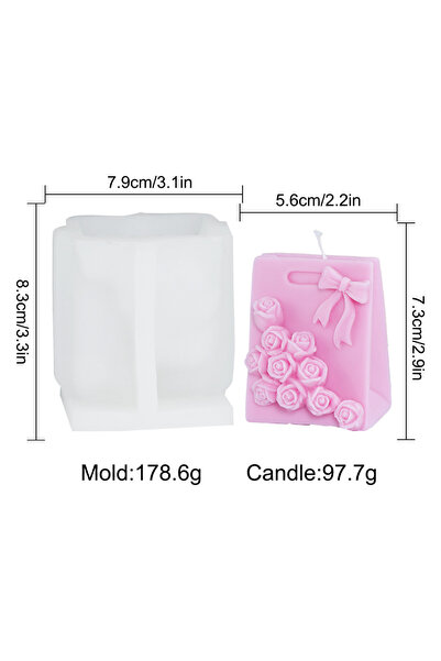 Choice3 قالب ظرف وردة 05 قالب شمعة على شكل ظرف وردة قالب سيليكون لصندوق بريد ...