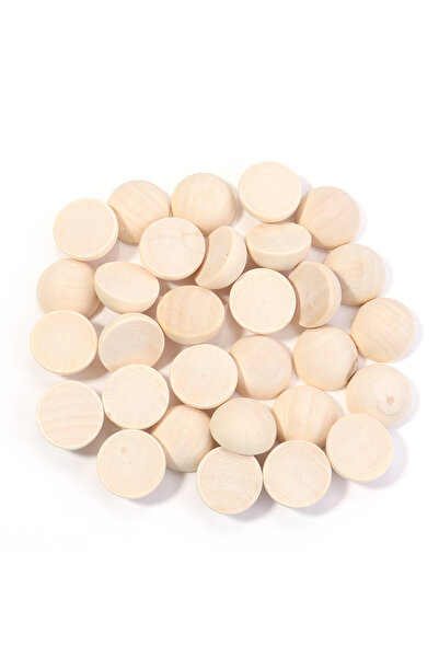 choice2 20mm 30pcs 10-50Pcs Natural Half Wooden Beads 10/12/15/20/25/30mm Hal...