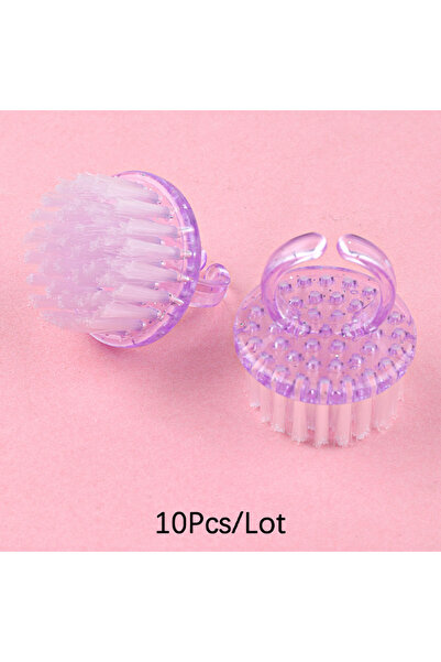 Choice11 10 قطع من فرش تنظيف الأظافر الصغيرة البنفسجية (قطعتان/4 قطع/10 قطع) ...