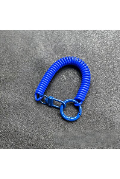 Choice7 حامل بطاقات هوية أزرق اللون مزود بمشبك لوبستر ملون، مع حبل تعليق ومقب...