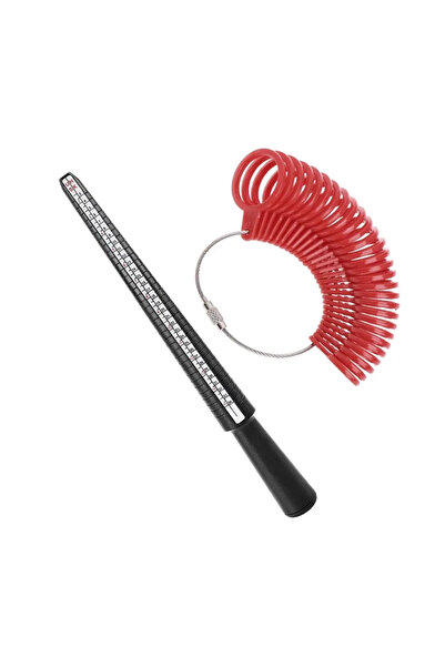 Choice1 مقياس مقاس الخواتم من ريد ون سيت - عصا قياس خواتم فولاذية احترافية وأ...