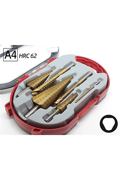 Choice8 A4 Step Drill Bit Saw Drill Bit Set Titanium 4-12 4-20 4-32mm Wood Me...