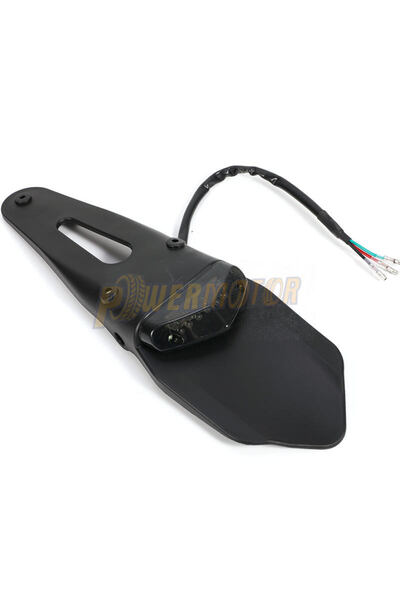 Choice1 مصباح خلفي أسود للدراجات النارية، مصباح LED 12 فولت للدراجات الترابية...