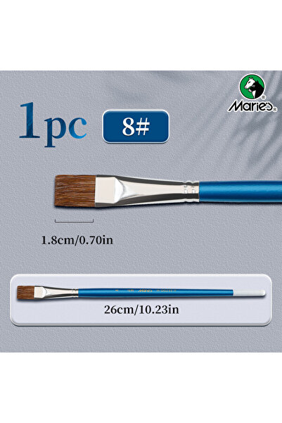 Choice1 مجموعة فرش طلاء مسطحة من ماري بمقاسات 8 و 12 للزيت، أكريليك، والجواش،...