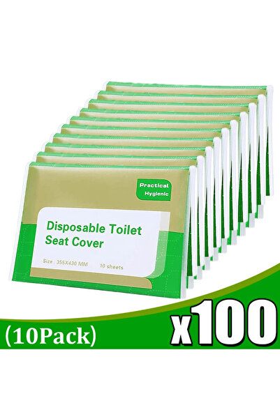 choice2 ١٠٠ قطعة من أغطية مقاعد المراحيض للاستخدام مرة واحدة، أغطية مراحيض قا...