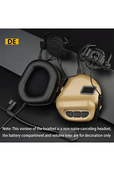 choice2 سماعة رأس قابلة للطي من الجيل الخامس من DE Tactical، مخصصة للخوذات، ب...