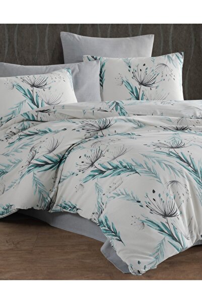 NazeninHome Dream Ranforce Cotton Duvet Cover Set with Elastic Sheets, Double...