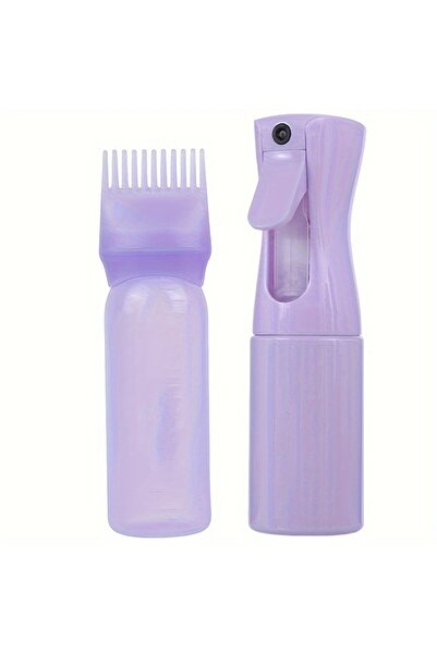 choice2 Purple 2-Pack Plastic Refillable Continuous Spray Bottles with Root C...