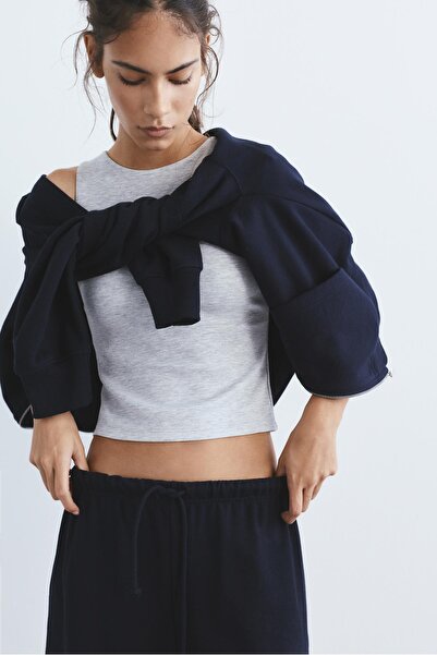 Pull & Bear Fermuarlı kapüşonlu sweatshirt