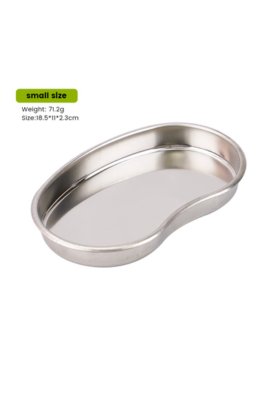 Choice1 صينية معقمة من الفولاذ المقاوم للصدأ على شكل كلية، قطعة واحدة، للاستخ...