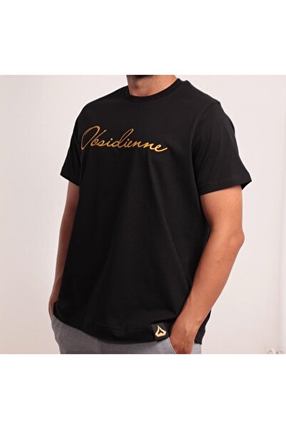 Regular Fit %100 Pamuk T-Shirt Gold