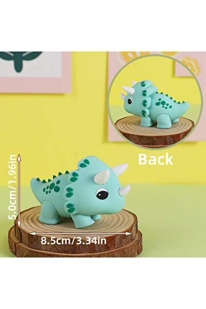 Choice6 مجسم ديناصور ترايسيراتوبس الجوراسي لتزيين الكيك، تيرانوصور ريكس، تراي...