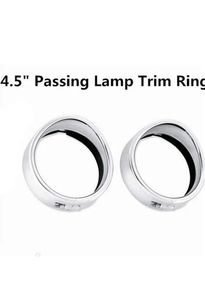 Choice5 إطار حماية مصباح أمامي للدراجات النارية من الكروم مقاس 4.5 بوصة، حلقة...