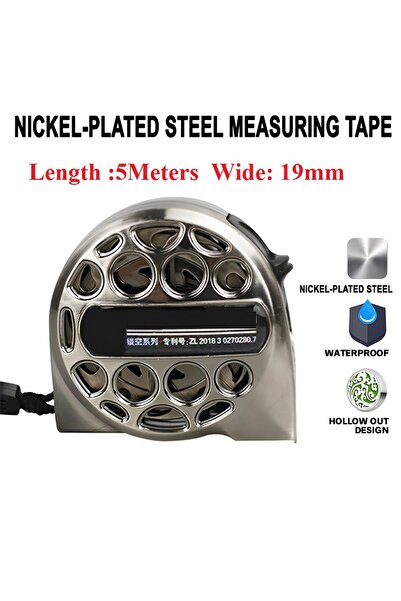 Choice3 شريط قياس متري قابل للسحب، مصنوع من الفولاذ المقاوم للصدأ، مقاوم للتآ...