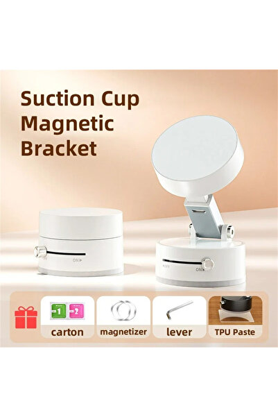 choice2 White Mobile Phone Vacuum Suction Cup Holder Foldable Desk Stand for ...