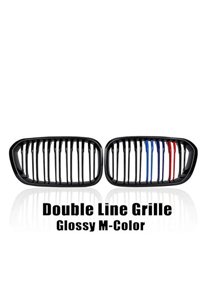 Choice4 Double-M-Color XVIP 1 Pair Front Grilles For BMW 1 Series F20 F21 201...