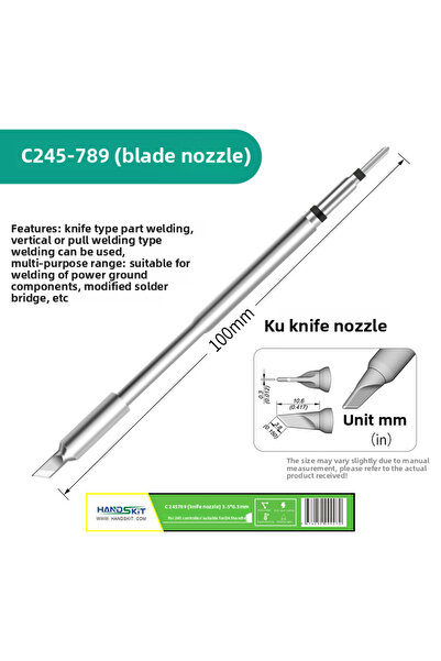 Choice1 رأس مكواة لحام C245-789 C245، محطة لحام عالمية عالية الطاقة، مقبض T24...