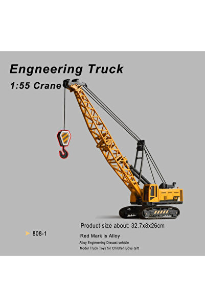 Choice5 Crane Engineering Diecast Crane Bulldozer Excavator Vehicle Ctruction...