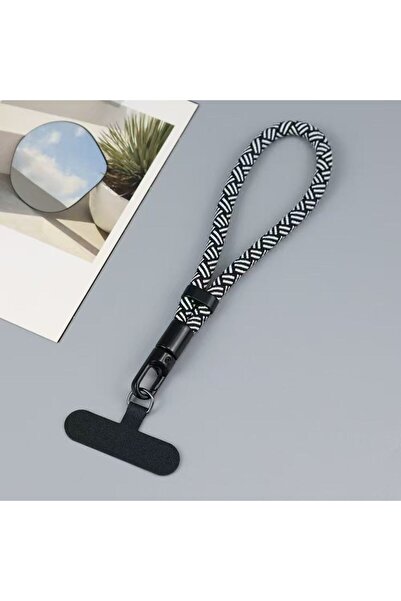 Choice5 حبل تعليق للهاتف المحمول أسود اللون، مصنوع من بوليستر /النايلون، يدور...