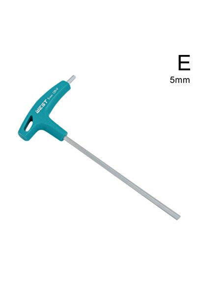 Choice1 5.0mm Professional Hex Allen Wrench with T-Handle 2mm 2.5mm 3mm 4mm 5...