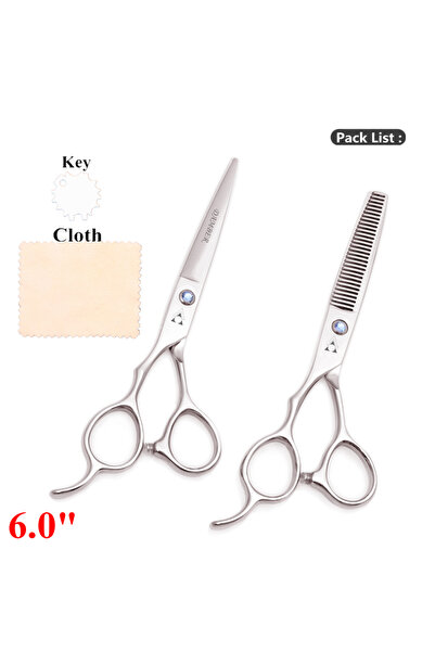 Choice24 مقص شعر احترافي 8000 ين دوي 6.0 5.5 بوصة 6 7 بوصة، مناسب لليد اليسرى...