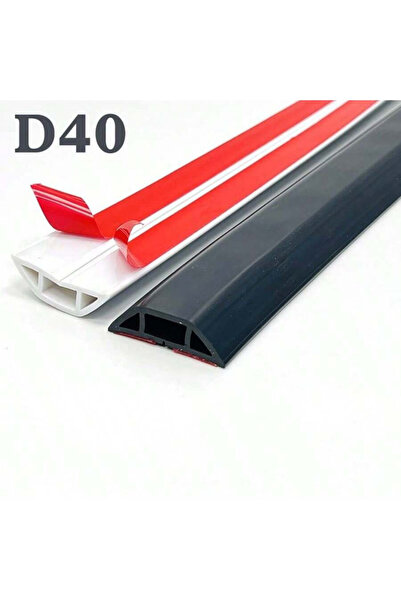 Choice4 غطاء سلك أرضي من مادة PVC أسود، قطعة واحدة، طول 1 متر/39.37 بوصة، ذات...