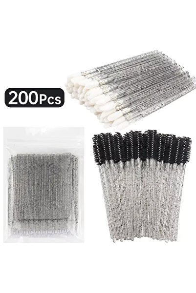 Choice7 200pcs crystal GRAY Special Eyelash Removal Brush 200pcs Micro Brush ...