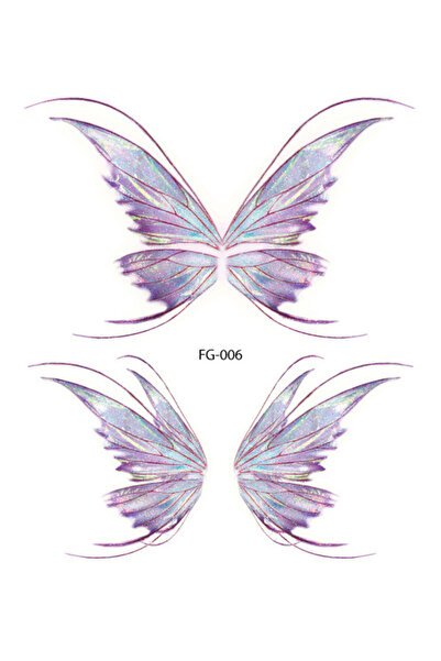 Choice10 FG-006 Fairy Butterfly Wings Shiny Tattoo Sticker Waterproof Eyes Fa...