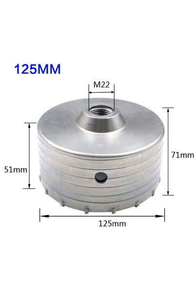 choice2 125mm SDS Concrete Hole Saw 30-160mm Electric Hollow Core Drill Bit S...