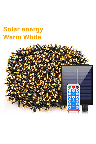 Choice 10M 100LEDs Warm white 100M-10M Outdoor Solar String Fairy Light Water...