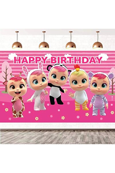 Choice4 خلفية واحدة، ديكور حفلة عيد ميلاد "كراي بيبيز"، طقم أدوات مائدة، أطبا...