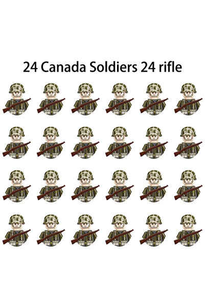 Choice12 3 World War II military figures soldiers army building blks assembly...