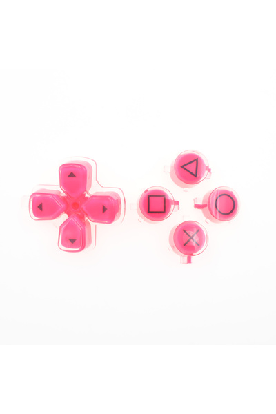 Choice N3 pink 1Set Cross D-Pad Crystal Button and Graphic action key Replace...