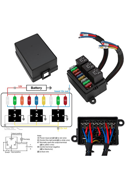 Choice صندوق مرحلات وصمامات موصلة مسبقًا بثلاثة مرحلات و9 صمامات، طقم مرحلات ...