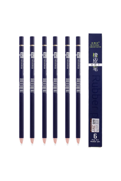 choice2 6Pcs 1/3/6pcs Creative Pen Pencil Eraser for Drawing Manga High Preci...