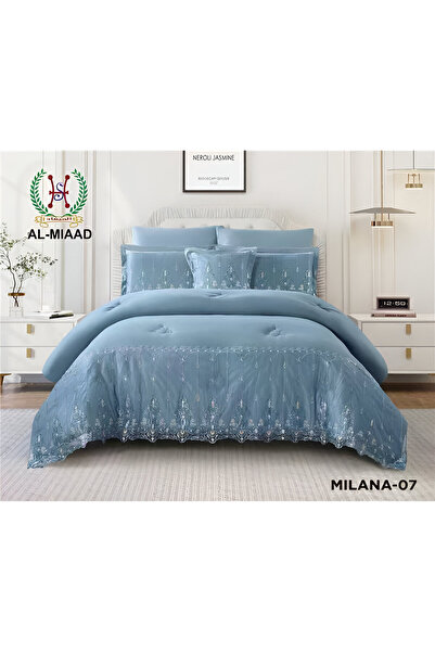 Red Rose Milana Luxury Lace Duvet (7 Pieces) - Double Size - 240*260