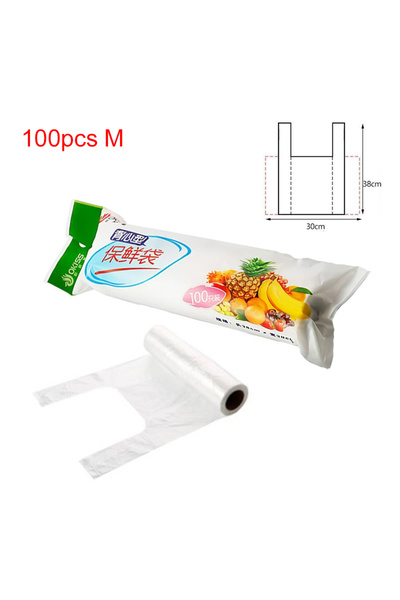 Choice ١٠٠ متر، ١٠٠ قطعة/مجموعة ، حقيبة تخزين على شكل سترة ، قابلة للكسر، منا...