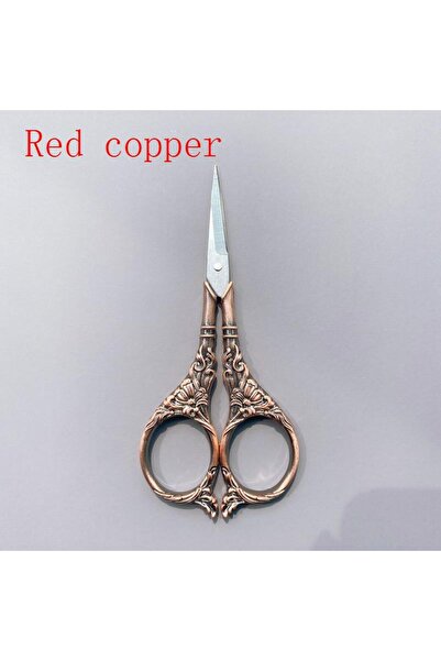 Choice3 Red copper 1Pc European Sewing Vintage Scissors Vintage Embroidery Re...