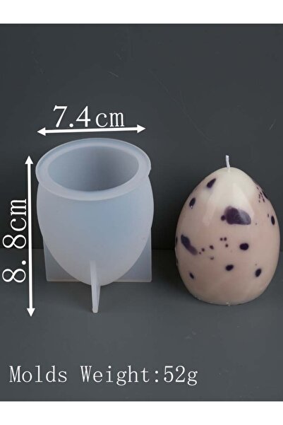 Choice1 قالب سيليكون على شكل بيضة كبير الحجم (صغير/متوسط/كبير) لصنع الشموع، ق...