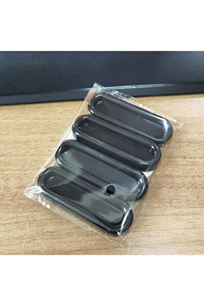 Choice1 مجموعة من 4 مقابض أبواب سوداء ذاتية اللصق، بيضاوية الشكل، مناسبة للأب...